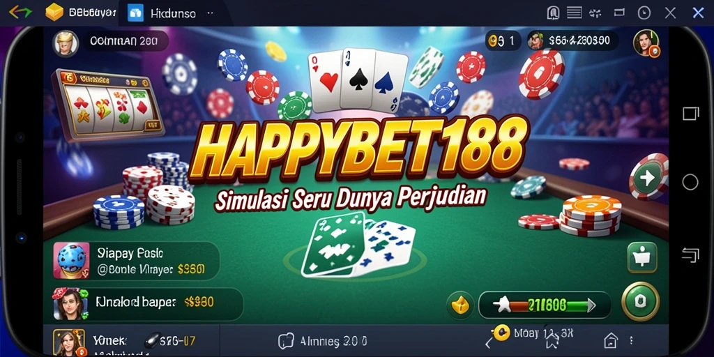 Tangkapan layar <strong>HAPPYBET188</strong> memperlihatkan gameplay simulasi taruhan yang seru.
