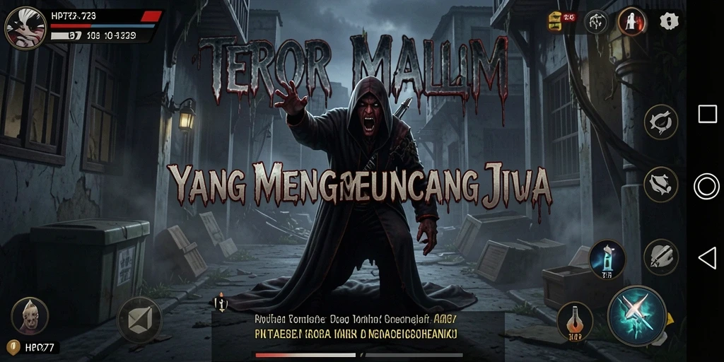 Tampilan gameplay HP777 yang menegangkan dan mencekam.