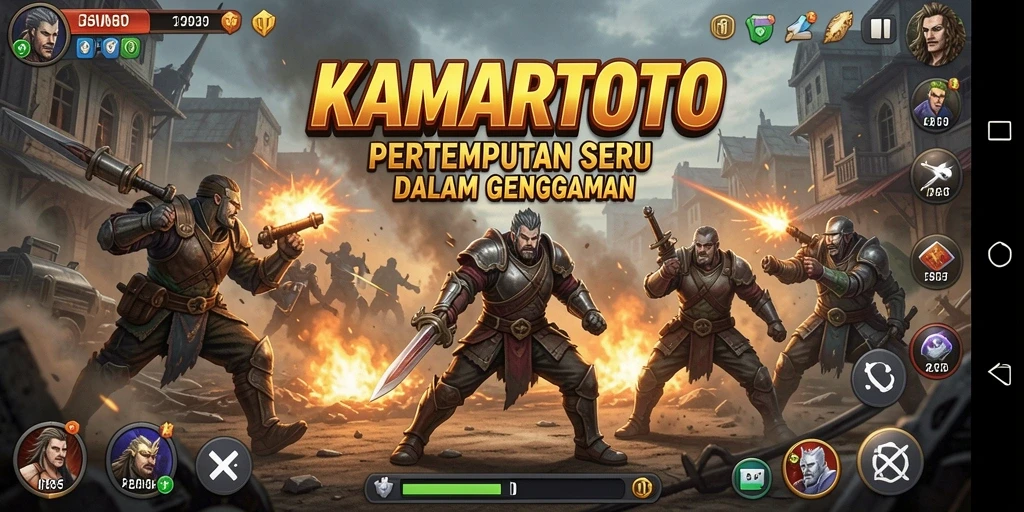 Gameplay seru KAMARTOTO dengan aksi Battle Royale yang mendebarkan.