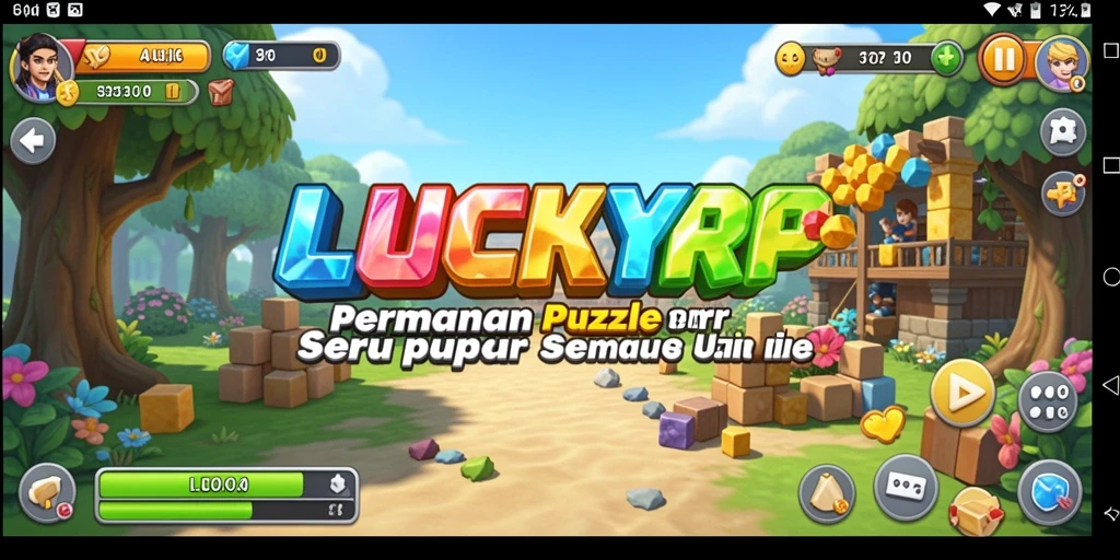 Screenshot LUCKYRP menampilkan gameplay puzzle yang menantang dan menarik.