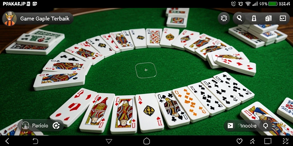 Screenshot permainan PAKARJP menampilkan serunya bermain Gaple.