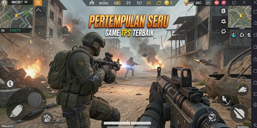 Tampilan gameplay RICIS77 yang menarik dalam pertempuran TPS.