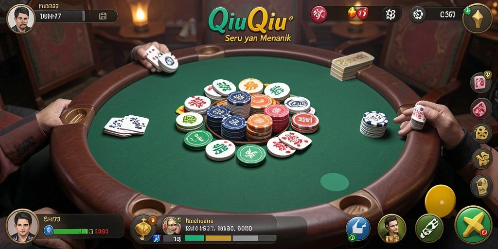 Tampilan gameplay QiuQiu yang seru dan menantang.